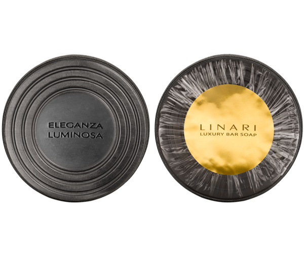 LINARI SEIFENSTÜCK ELEGANZA LUMINOSA schwarz 100g