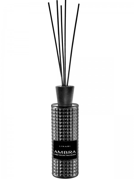LINARI DIFFUSOR AMBRA mit schwarzen Stäbchen 500ml