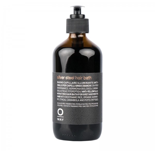 OWAY MEN SILVER STEEL HAIR BATH 240 ML